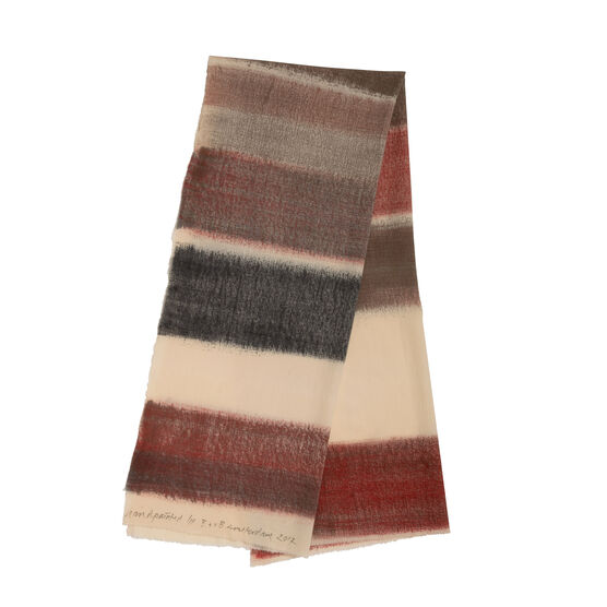 Hand painted silk scarf